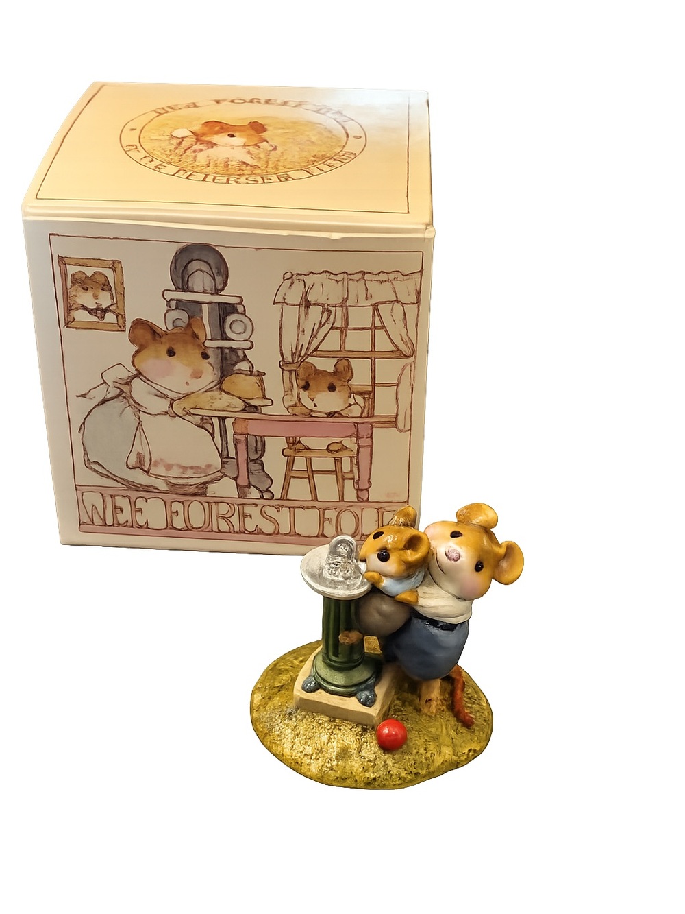 Retired Wee Forest Folk M181 Little Squirt Red Ball Signed 1991 William Petersen